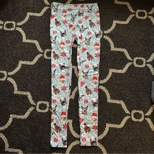 Girls S/M Wondershop Cats & Llamas Christmas Leggings